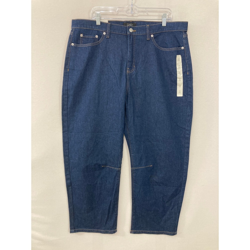New Banana‎ Republic Barrel Mid-Rise Ankle Jeans size 34 Dark Wash T
